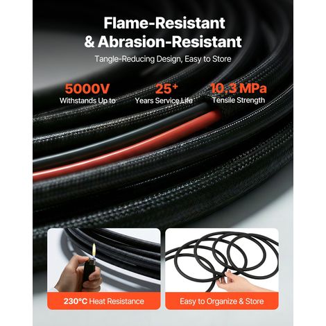 Rallonge Panneau Solaire 6 mm² Câble d'Extension de Panneau (1/5)