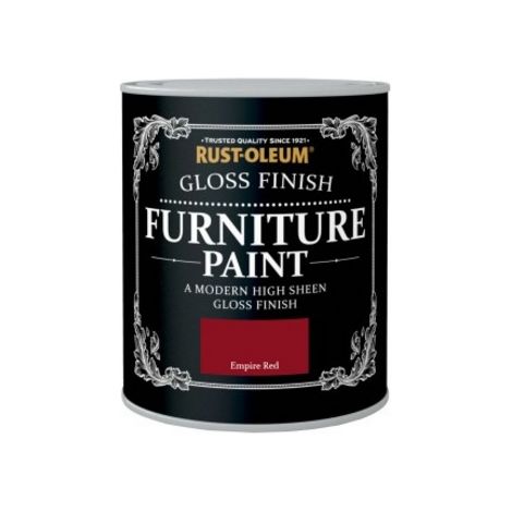 Rust-Oleum Gloss Furniture Paint - Empire Red - 750ML