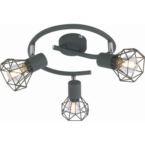 Plafoniera Candellux Verve 98-60990 grigia 43cm 3xE14