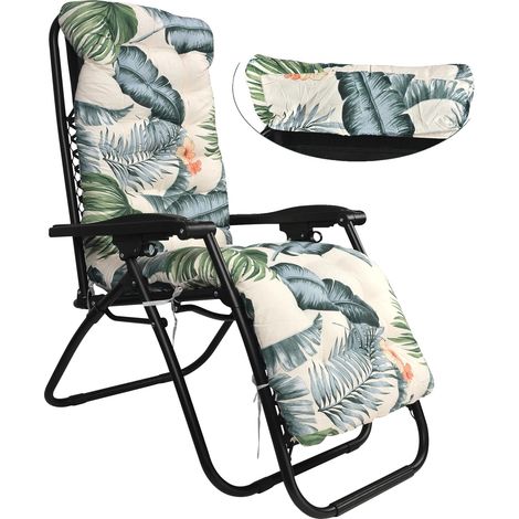 Coussin de transat, design ergonomique, caractéristique antidérapante, vert (1/2)