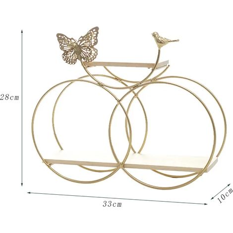 (C) Étagère murale flottante avec support pour plantes en pot, style nordique, décoration intérieure (1/5)