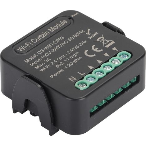 WLAN-Vorhangmodul, drahtlose App-Fernsteuerung, intelligenter Vorhangschalter 100–240 V AC (1/5)
