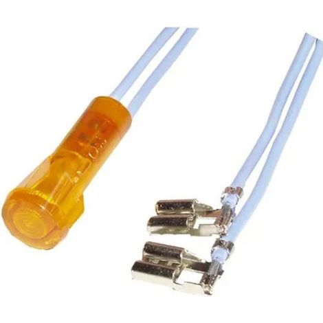 Orangefarbener Anzeiger D.10mm mit Kabelschuhen