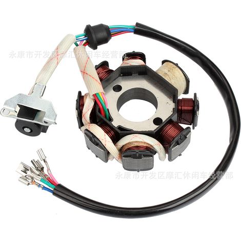 Moto tout-terrain, quad, buggy de plage, moto de route, magnéto à bobine deux trous CB125-8 150/250 cm³, stator à huit pôles (1/5)