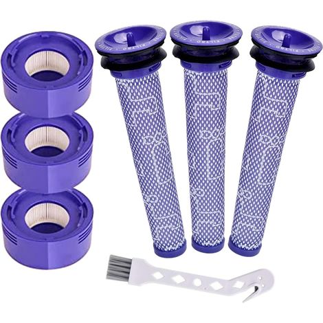 Staubsaugerfilter für Dyson V8, waschbarer Filter für Dyson V7, Dyson V7 V8 Staubsauger-Ersatzfilter, Nachmotorfilter und Vor-HEPA-Filter Ersatz DY-96566101 und 967478-01 (1/5)