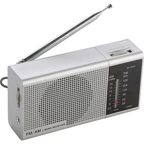 Radio portable AM/FM à piles, récepteur compact avec écouteur inclus, idéal pour voyage, bureau et extérieur dengyankun (1/2)