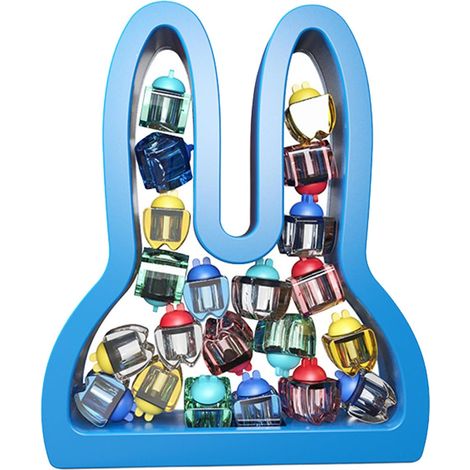 Boîte de rangement pour dents de lait, Boîte de rangement pour dents de lait avec étiquettes, Boîte de rangement pour dents en forme de lapin, rappel de croissance pour enfants (1/5)