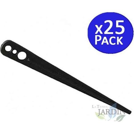 25 Stück Tropfbewässerungs-Spikes für Mikroschlauch 0-7mm, Erdspieße zur Befestigung im Boden (1/2)