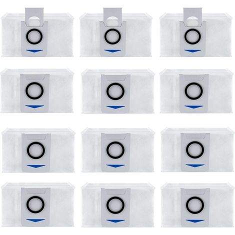 YMYNY 12 Pack Vacuum Cleaner Bags Accessories for Ecovacs Deebot X1 Omni / X1 e Omni, Vacuum Cleaner Replacement Accessories Dust Bag (1/4)