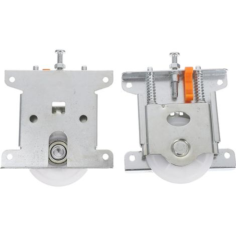 Spare Hardware Wardrobe Bearing Sliding Silver Color Doors Glass Parts
