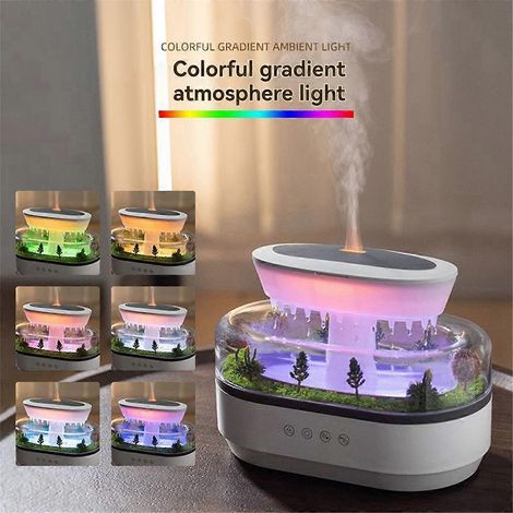 Machine d'aromathérapie d'extérieur avec humidificateur et lumière d'ambiance LED pour la chambre à coucher, style européen R (1/4)