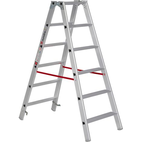 Euroline 20577 Stufenstehleiter 2x6 Stufen (1/2)