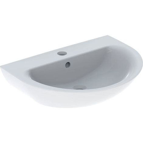 Geberit Renova lavabo, 1 trou pour robinet, avec trop-plein, (1/2)