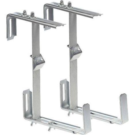 Staffe Balcone Verstellb., Zincato., 3 Volte (1/2)
