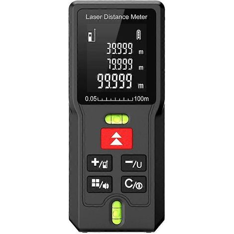 Télémètre laser 100 m avec 2 niveaux à bullemètre ruban laser numérique 50 m (164 pi)appareil de mesure (1/5)