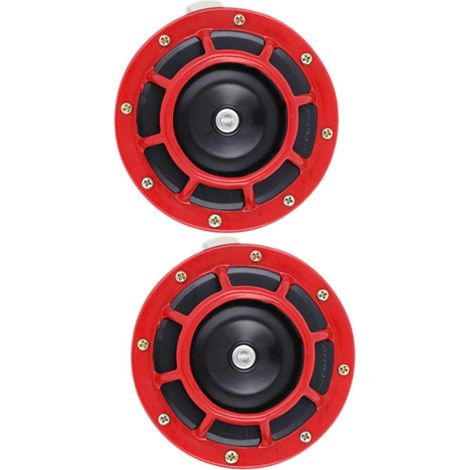 Lot de 2 klaxons de rechange pour camion et klaxon à air comprimé, puissants et étanches pour voiture et (1/5)