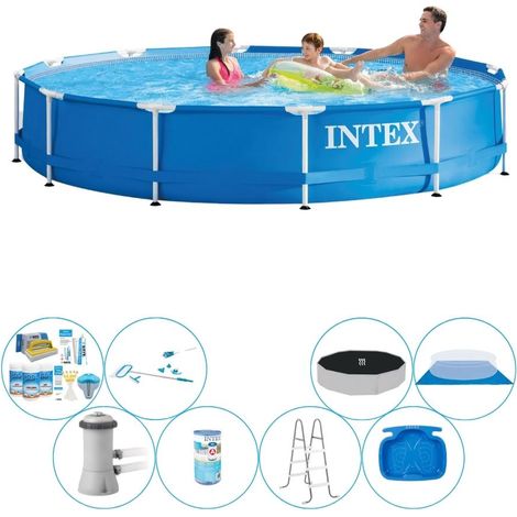 Intex Piscine Tubulaire Ronde - 366x76 cm - 8-pièces S20486 (1/5)