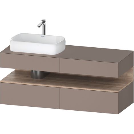 Duravit Collection One Meuble sous-vasque sur console, 2 tiroirs,