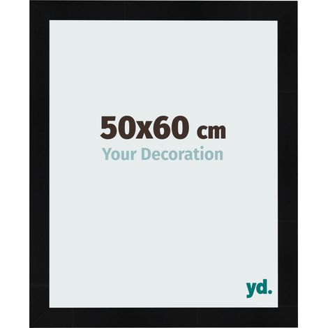 yd. - Cadre photo 50x60 - Noir Brillant - MDF - Pisa (1/5)