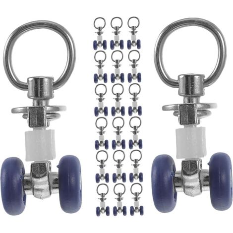 de 20 poulies double rouleau pour syst me de rails crochets (1/5)