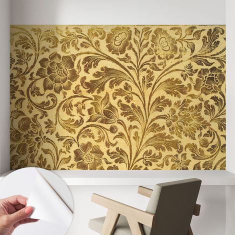 Papier peint autocollant avec imprimé pour cuisine facile à appliquer pour mur a motif Motif floral 104x70 cm (1/5)