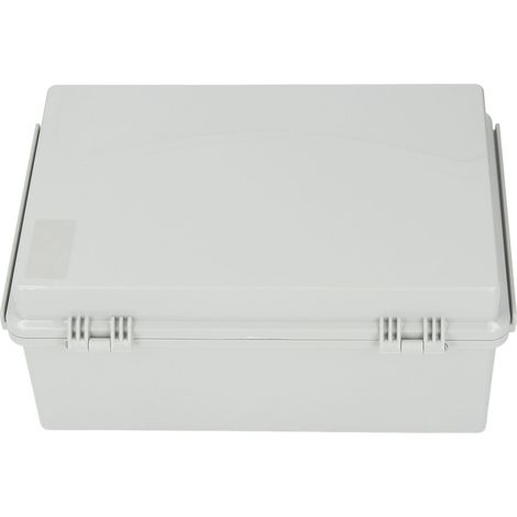 Boîtier de raccordement électrique étanche IP67 en ABS boîte multifonction extérieure 200x300x130mm avec plaque et accessoires (1/5)