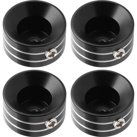 4 bouchons de vis de cache-culbuteur noir compatibles XL883, Big Twin 1340 Evo, Twin Cam - capuchons de tête de boulon moteur pour motos Harley. (1/5)