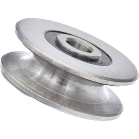 Poulie de roulement à billes avec rainure en U profonde de 8 mm, 250 kg, poulie en métal pour guide de levage, diamètre intérieur (40 x 13 mm) (1/4)