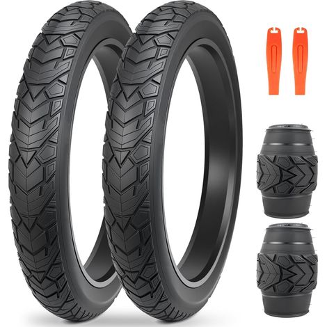 Pneus de VTT Fat Bike 20/26 x 4,0" - 20/26" - Robuste - Rainures profondes - Pliable - Remplacement tout terrain (1/5)