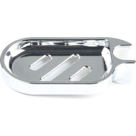 1 pcs Porte-savon en ABS pour salle de bain, argent (1/5)