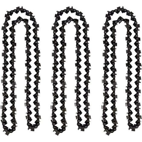 Lot de 3 Chaîne de tronçonneuse de 50 cm 0.325" 1,5 mm 76 maillons d'entraînement - compatible avec Timberpro 62CC, Hyundai et autres (1/5)