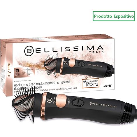 Imetec Bellissima My Pro Miracle Wave Spazzola Aria Modellante 1100W Onde Morbide