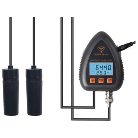 Tuya WiFi 5In1 Testeur de Qualité de L' Moniteur TDS EC SG Test de TempéRature de Salinité Compteur PH de Piscine (C) Prise UE (1/5)