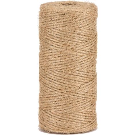 Natürliches Juteseil 2 mm ± 100 m für Gartenarbeit, Heimwerken, Basteln (1/4)
