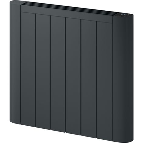 Reina Serre Electric Horizontal Aluminium Radiator 580mm H x 640mm W - Anthracite