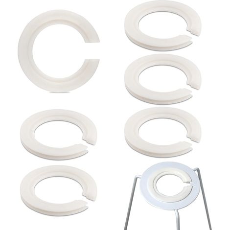 Lot de 6 réducteurs d abat jour E27 vers E14 42 mm à 29 mm en plastique adaptateur pour abat jour E27 vers E14 pour soutenir les abat jours 6 pièces (1/4)