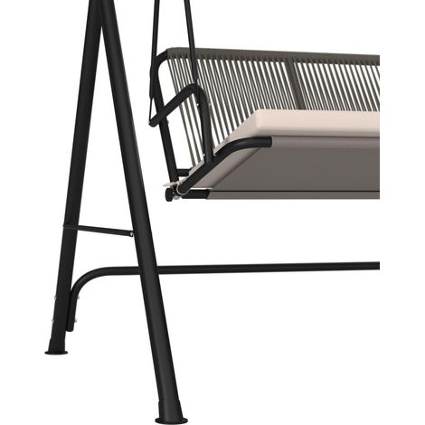 Mömax Hollywoodschaukel Savanna Hellgrau Outdoorstoff/Metall (1/5)