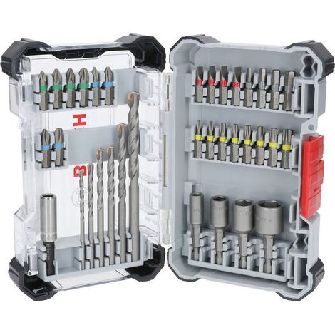 Bosch - Set 35 embouts et clés à douilles 2607017728 (1/4)