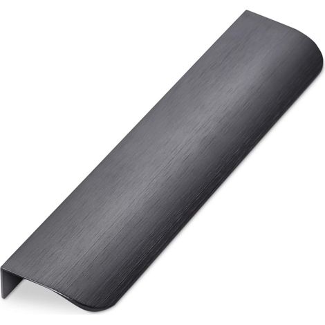 Griffleiste BLANKETT round 200 x 18 x 42 mm Aluminium Titanoptik gebürstet (1/5)