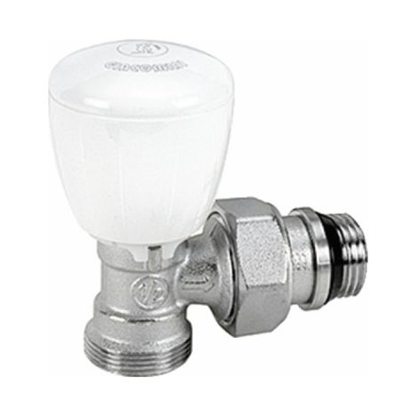 Giacomini – Robinet équerre d'arrêt thermostatisable 1/2"X16 – Température 5-110°C – Pression max 16 bar – R431X033