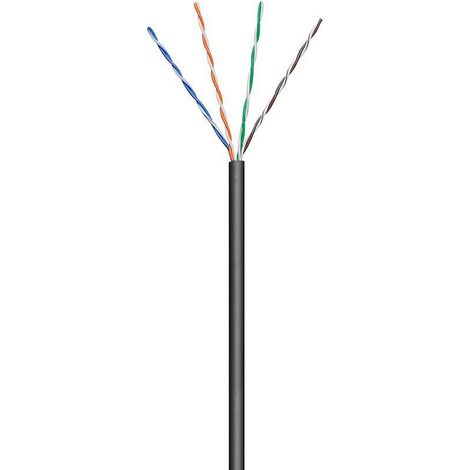 MicroConnect 100m Cat5e - 100 m - Cat5e - U/UTP (UTP) - Noir (KAB025-100)