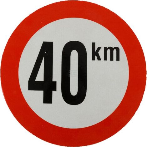 Adesivo 40 km Belgio 150 mm MAZON WB69108