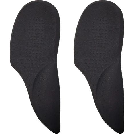 Soletta di supporto per l'arco plantare, in gel comfort, per alleviare il dolore, 1 paio, nera (1/2)