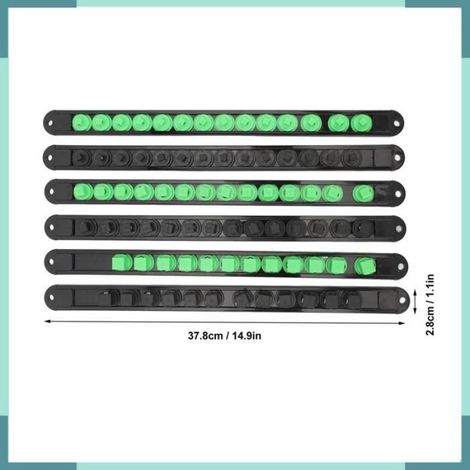 Organisateur de prise Socket Organizer un Rack Pivotant à 360 Degrés, Capuchon d'extrémité Amovible, 28 Clips auto coffret (1/5)