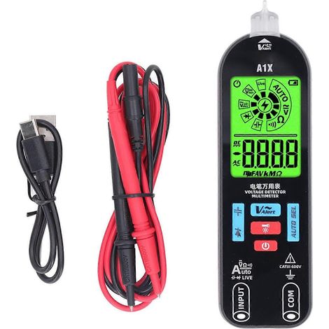 Digitales Multimeter mit LCD-Anzeige, Spannungs-, Kapazitäts- und Widerstandsmessgerät – Werkzeug für Wartungsarbeiten