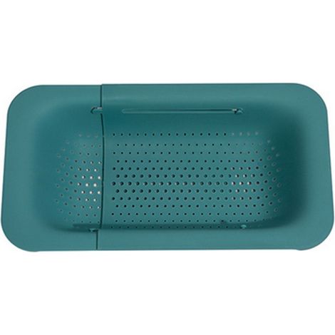 1 Farbe: Grün Material: PP Ausziehbarer Abtropfkorb aus Kunststoff zum Waschen von Gemüse.
