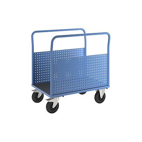eurokraft pro Carrello a pianale con 2 pareti laterali a (1/2)