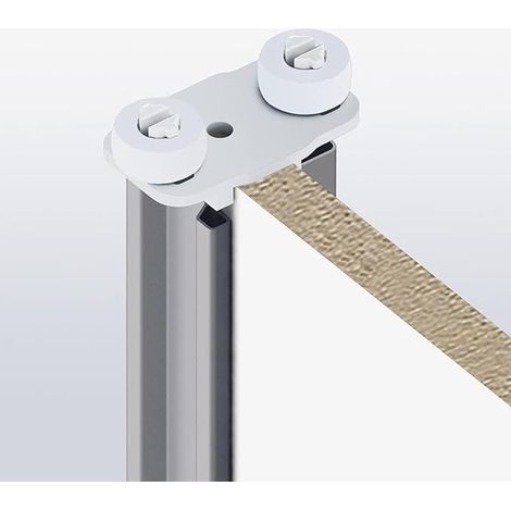 Lot de 2 guides hauts pour portes de placards coulissantes Pour Largeur de Rail de 40mm (1/3)