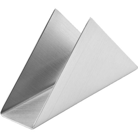 Support Pour Mouchoirs Triangulaire - Acier Inoxydable Brossé Or - Pour Salle À Manger Cuisine Hôtel Café - 1 Pièce (1/5)