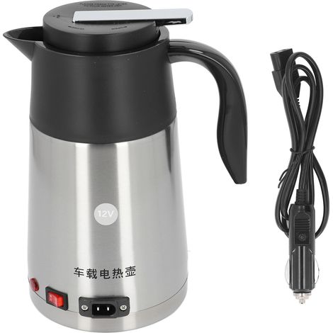 Bouilloire de voiture chaudière à eau chaude 12V Portable électrique grande capacité en acier inoxydable en plastique (1/5)